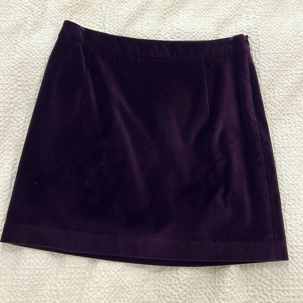 Purple mini skirt